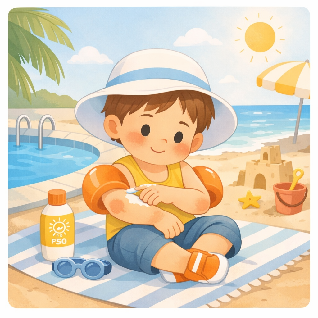 Verão em segurança: sol, piscina e praia
